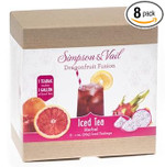 Simpson & Vail, Dragonfruit Fusion Herbal Fruits Iced Teabags (8 Count / 8 Gallons)
