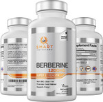 Smart Nutra Labs Premium Berberine Hcl 1200Mg- 180 Vegan Capsules, 100% Pure Berberine Supplement- Non-Gmo, Gluten Free