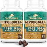 Spermidine Supplement 15 Mg - 99% Purity, High Absorption, 1500 Mg Fermented Wheat Germ Extract With Zinc & Thiamin, Spermidine For Men & Women - Cellular Renewal, Aging Defense, Energy, 60 Softgels