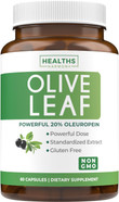 Super Strength Olive Leaf Extract Capsules - Vegan Non-Gmo 750Mg Olive Extract With 20% Oleuropein Antioxidant Supplement For Immunity Skin And Heart Health Support - Made In The Usa (6 Month Supply)