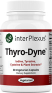 Thyro-Dyne - Iodine, Tyrosine & Plant Extracts For Thyroid Support- Gluten Free, Dairy Free, Soy Free - 60 Capsules (30 Servings)