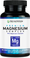 Trio Nutrition Magnesium Complex 90 Day Supply 420 Mg | Natural Calm, Relax, Stress Relief, And Muscle Recovery |Magnesium Glycinate Supplement With Vitamin B6 For Rapid Absorption