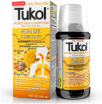 Tukol Honey Multi-Symptom Cold & Flu Medicine For Adults - Daytime Cough Suppressant, Sore Throat Relief, Nasal Congestion, Fever Reducer, Chest Congestion Relief, Ages 12+, 4 Fl Oz
