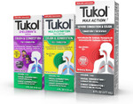 Tukol Total Cold & Cough Relief Kit, Cough Medicine For Adults, Kids, Family Max Action Severe Cough Suppressant Multi-Symptom Cold Relief Syrup Children'S Cough & Cold Medicine Bundle
