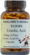 Ursolic Acid Extract | 600Mg | 150 Mg Of Pure Ursolic Acid Per Capsule | Ursolic Acid Supplement | 60 Veggie Capsules | Stearate Free | Glass Bottle