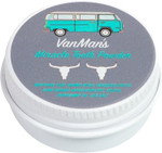 VanmanS - Tiny Mint And Bone Tooth Powder Toothpaste - Flouride-Free Whitening Tooth Powder With Cattle Bone Derived Hydroxyapatite, Bentonite Clay, Peppermint Oil - Remineralizing - 0.25 Oz