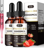 Vitamin B12 Complex 10000 Mcg | Vegan Triple Liquid B-12 Drops Sublingual Supplement | Methylcobalamin & Adenosylcobalamin & Hydroxo Blend For Long-Lasting Energy And Healthy Metabolism Berry Flavor