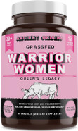 Warrior Women'S Beef Organ Superfood Supplement (Beef Heart, Liver, Colostrom & 4 More) - 100% Grass Fed & Grass Finished - Balance Hormones, Energy, & More For Women (60 Capsules, 500 Mg Each)