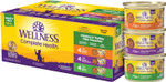 Wellness Complete Health Pate Adult Wet Cat Food, Natural, Protein-Rich, Grain Free, 3 Ounce , 12 Pack, (Chicken & Turkey Favorites Variety Pack)