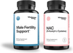 Wholesome Story His Basic Fertility Bundle: Fertility Supplements For Men | Nac Supplement N-Acetyl Cysteine 600 Mg