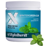 Xyloburst Gum | Xylitol Chewing Gum | Sugar Free, Gluten Free, Keto Friendly | Aspartame Free Gum For Oral Health | Wintergreen | 100-Count Jar