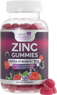 Zinc Supplement 50Mg Gummies For Adults - Max Strength Skin Health & Immune Support Gummy, Vegan, Non-Gmo & Gluten Free, NatureS Antioxidant & Bone Health Chewable Zinc Vitamins - 60 Gummies