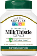 21st Century Vitamins Thistle Extract Veg Capsules, 60 Count (21338)
