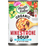 Health Valley Organic Soup, No Salt Added, Minestrone, 15 Ounce (Pack of 12)15 Ounce (Pack of 12)