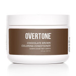 Overtone Haircare Color Depositing Conditioner - 8 oz Semi-permanent Hair Color Conditioner With Shea Butter & Coconut Oil - Chocolate Brown Temporary Cruelty-Free Hair Color (Chocolate Brown)Chocolate Brown