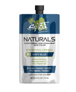 Splat Naturals, Semi-Permanent Navy Blue Hair Dye : 100% Vegan, Cruelty-Free, No Bleach Required, Free Of Ammonia, Ppd, Parabens & Sulfates - 6 Oznavy Blue