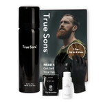 True Sons Hair Dye Foam for Men - Natural Look - Effortless, Multi-Use Dye Kit with Instant Color Booster Applicator, Ammonia-Free Formula For Sensitive Skin, Simpler Hair and Beard Dye (Light Brown)Light Brown