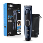 Braun Hair Clippers Series 5 5350, Hair Clippers For Men, Hair Clip From Home With 17 Length Settings, Incl. Memory Safetylock Recall Setting, Ultra-Sharp Blades, 2 Combs, Pouch, Washable Braun Hair Clippers Series 5 5350, Hair Clippers For Men, Hair Clip From Home With 17 Length Settings, Incl. Memory Safetylock Recall Setting, Ultra-Sharp Blades, 2 Combs, Pouch, Washable