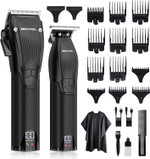 Zerofeel Professional Hair Clippers for Men, Cordless Barber Clipper and Trimmer Kit with LED Display, Precision T Blade Beard Trimmer, Hair Trimmers Set for Men, 5-Speed with USB Rechargeable22 Piece Men's Grooming Kit