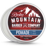 Rocky Mountain Barber Company Pomade For Men - 5 Oz Tub Classic Styling Product With Strong Firm Hold For Side Part, Pompadour & Slick Back Looks  High Shine & Easy To Wash Out  Water Based