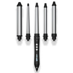 Amika The Chameleon 5 Barrel Interchangeable Curling Kit, Black, 16 Oz