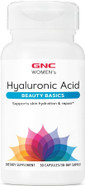 GNC Women's Hyaluronic Acid | Skin Hydrating Daily Supplement | Supports Moistureand Joint Health | 30 Capsules