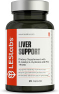 Les Labs Liver Support  Promotes Healthy Liver Function, Glutathione Production & Detoxification  Milk Thistle, Nac, Ala & Dandelion Extracts  Non-Gmo Supplement  90 Capsules