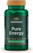 Swanson Pure Energy Metabolism Concentration Mental Focus Mood Support Stress Management Adaptogenic Herbs Herbal Supplement 60 Veggie Capsules (Veg Caps) Vegan Swanson Pure Energy Metabolism Concentration Mental Focus Mood Support Stress Management Adaptogenic Herbs Herbal Supplement 60 Veggie Capsules (Veg Caps) Vegan