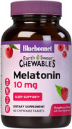 Bluebonnet Nutrition EarthSweet Melatonin 10 mg Fast-Acting Quick Dissolve Nighttime Relaxation & Restful Sleep Support - Sleep Aid - Gluten-Free, Vegan - Raspberry Flavor - 60 Chewable Tablets60 Count (Pack of 1)