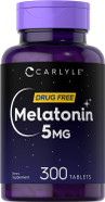 Carlyle Melatonin 5Mg | 300 Tablets | Drug Free Supplement | Vegetarian, Non-Gmo, Gluten Free Carlyle Melatonin 5Mg | 300 Tablets | Drug Free Supplement | Vegetarian, Non-Gmo, Gluten Free