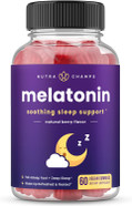 Melatonin Gummies for Kids & Adults | Natural Sleep Aid Drug-Free, Vegan Berry Flavor Kids Melatonin Gummy Supplement | 2.5mg, 5mg or 10mg Dose | Sleeping Pills Substitute