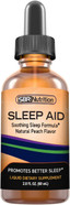 Natural Sleep Aid Liquid Drops with 5 mg Melatonin | Suntheanine, Chamomile, GABA, Wellness Formula | Soothing Extra Strength Sublingual Supplement Supports Sleeping, Sleeplessness, Jet Lag | 2 fl oz