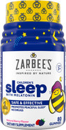 Zarbee's Kids 1mg Melatonin Gummy, Drug-Free & Effective Sleep Supplement for Children Ages 3 and Up, Natural Berry Flavored Gummies, 80 Count