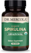 Dr. Mercola Organic Spirulina Dietary Supplement, 2,000 mg per Serving, 30 Servings (120 Tablets), Supports Normal Immune and Inflammatory Responses*, Gluten Free, USDA Organic