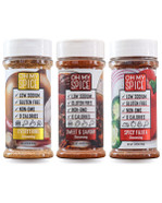 Meat Seasoning Bundle | Everything, Sweet & Savory, Spicy Fajita | Low Sodium Keto Seasoning by Oh My Spice | 0 Calories, 0 Carbs, 0 Sugar, No MSG | Variety Pack Gourmet Healthy Seasonings for Cooking