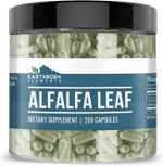 Earthborn Elements Alfalfa Leaf 200 Capsules, Pure & Undiluted, No Additives