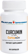Relentless Improvement Curcuwin Curcumin 60 Count Inflammation Support Relative Absorption 46X Over Standard Curcumin No Black Pepper