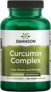 Swanson Curcumin Complex - Herbal Supplement Supporting Joint Health, Mobility & Physical Function - Standardized with BioPerine for Maximum Absorption - (120 Veggie Capsules)