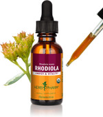 Herb Pharm Certified Organic Rhodiola Root Extract For Energy, Endurance And Stamina, Organic Cane Alcohol, 1 Ounce (090700003555)