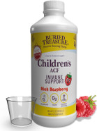 Buried Treasure Childrens Acf Advanced Immune Support, Cherry Flavor, 16Oz W/Dose Cup, Immune Booster Supplement For Kids, Liquid Herbal Immunity Formula W/Vitamin C Elderberry Enchinacea Zinc Buried Treasure Childrens Acf Advanced Immune Support, Cherry Flavor, 16Oz W/Dose Cup, Immune Booster Supplement For Kids, Liquid Herbal Immunity Formula W/Vitamin C Elderberry Enchinacea Zinc