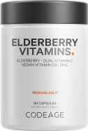 Codeage Organic Black Elderberry Supplement - Vitamin C, D, Zinc - Fermented Black Elderberries Vitamins - Elderberry Fruit Extract Pills Concentrate Sambucus Berries Flavonoid - Vegan - 90 Capsules Codeage Organic Black Elderberry Supplement - Vitamin C, D, Zinc - Fermented Black Elderberries Vitamins - Elderberry Fruit Extract Pills Concentrate Sambucus Berries Flavonoid - Vegan - 90 Capsules
