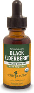 Herb Pharm Certified Organic Black Elderberry Liquid Extract For Immune System Support, Organic Cane Alcohol, 1 Oz