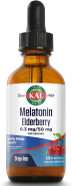 Kal 0.3 Mg Melatonin Cherry Elderberry Dropins, 2 Fluid Ounce