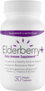 Tomorrow'S Nutrition Elderberry Plus, Daily Immune System Support, Supports Restorative Sleep, 30 Capsules Tomorrow'S Nutrition Elderberry Plus, Daily Immune System Support, Supports Restorative Sleep, 30 Capsules