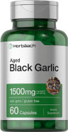 Aged Black Garlic Capsules 1500Mg | 60 Count | Fermented Extract Supplement | Non-Gmo, Gluten Free | By Horbaach Aged Black Garlic Capsules 1500Mg | 60 Count | Fermented Extract Supplement | Non-Gmo, Gluten Free | By Horbaach