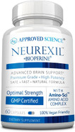 Approved Science Neurexil - Natural Nootropic Support With Dmae - Enhance Brain Function, Sharpen Clarity, Boost Memory - L-Tyrosine, Ginkgo Biloba, Huperzine A, Bioperine - 60 Capsules