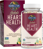 Garden Of Life Herbals Heart Health Supplement With Folate, Bergamot, Green Tea & Vitamin E & K For Cholesterol, Circulatory & Blood Pressure Support, Non-Gmo, Gluten-Free, Citrus Flavor, 30 Servings