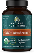 Ancient Nutrition Mushroom Supplement, Organic Multi Mushroom Immune Support Tablet, Supports Stress Response, Gluten Free, Paleo And Keto Friendly, 60 Count
