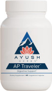 Ayush Herbs AP Traveler, Neem and Bitter Melon Supplement, Ayurvedic Gastrointestinal Travelers Support, 60 Vegetarian Capsules