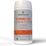 Vegetology Vegan Turmeric & Black Pepper Capsules (60 Capsules)  Tumeric Supplements Capsules 1 A Day  Supplements For Adults And Children